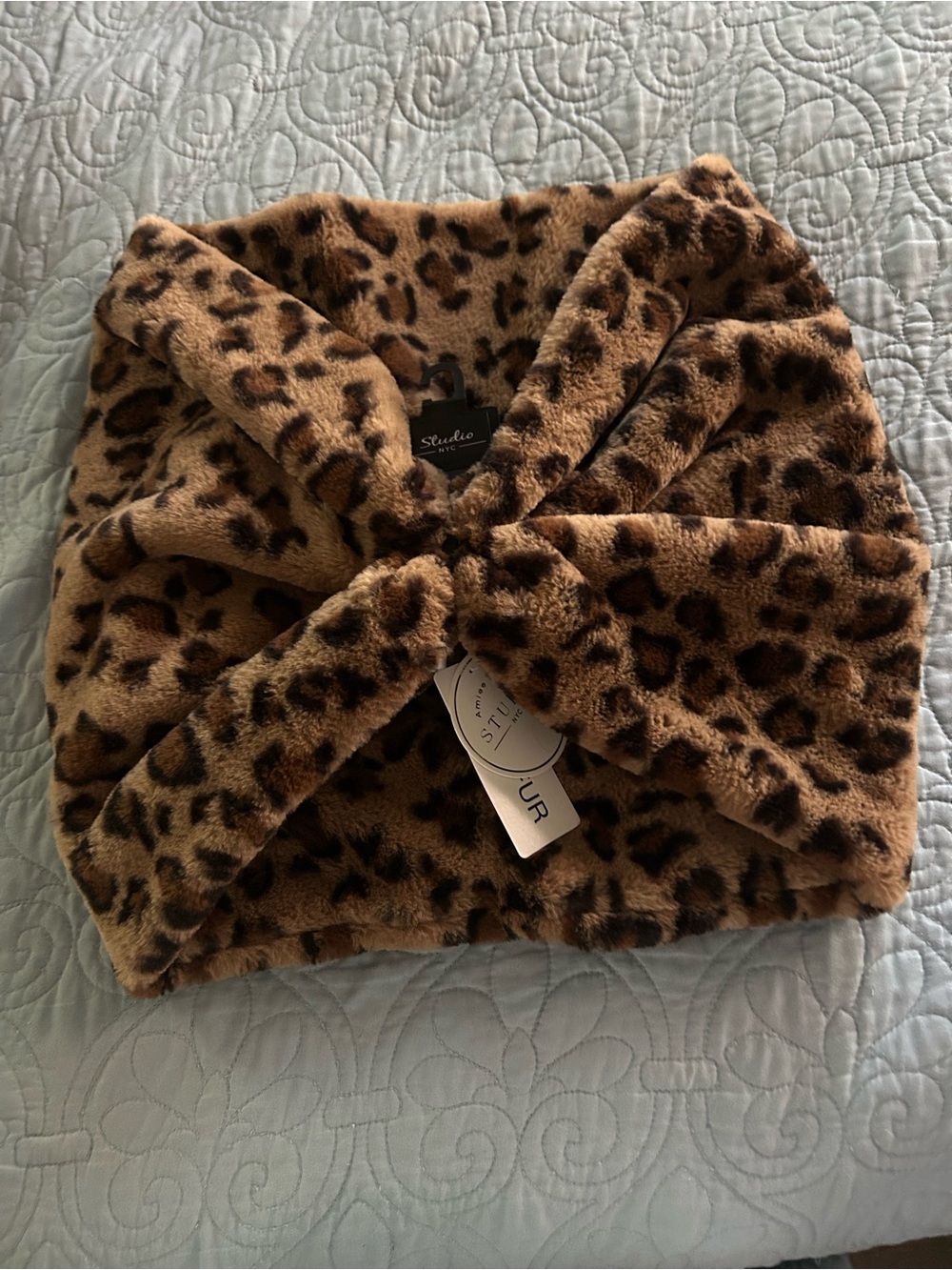 Leopard Faux Fur Wrap